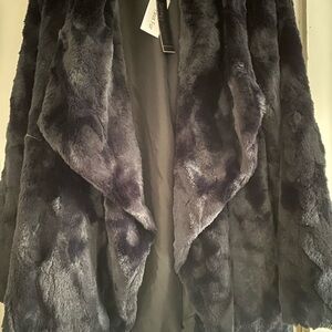 Catherine Malandrino Black Faux Fur Jacket
